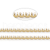 Matte Style Brass Handmade Beaded Chains CHC-L044-02MG-1