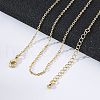 Brass Chain Necklacess X-KK-P205-01G-2