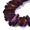 Natural Quartz Crystal Points Beads Strands G-K181-B18-3