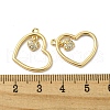 Brass Micro Pave Cubic Zirconia Pendants KK-H460-44G-3