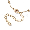 2Pcs 2 Colors 304 Stainless Steel Ball Link Chain Bracelet Making AJEW-JB01305-4