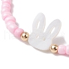 Glass Seed Beaded Stretch Bracelets BJEW-MZ00126-01-3