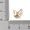 Brass Micro Pave Cubic Zirconia Pendants KK-D283-17G-3