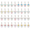 Heart Angel Acrylic Pendant Decoration HJEW-AB00705-1