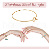 ANATTASOUL 8Pcs Stainless Steel Bangle BJEW-AN0001-80-5