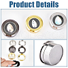 Gorgecraft 3Pcs 3 Colors Alloy Steel Loose Diamond Boxes CON-GF0001-16-6
