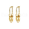 Alloy Teardrop Tassel Hoop Earrings FS-WG80DFE-01-3