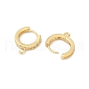 Brass Huggie Hoop Earring Findings KK-L152-20G-2