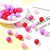 35Pcs Food Grade Eco-Friendly Silicone Focal Beads SIL-FS0001-22D-8