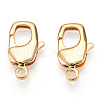 Brass Lobster Claw Clasps KK-N254-19G-1