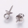 201 Stainless Steel Peg Bails Pendants STAS-E144-084B-2