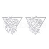 Non-Tarnish 201 Stainless Steel Filigree Pendants STAS-S118-058-1