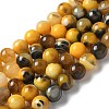 Natural Agate Beads Strands G-NH0001-G07-01-1