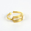 Simple Stainless Steel Adjustable Cuff Rings for Women WT4746-5-1