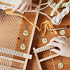 20Pcs 10 Style Round Wood Locking Stitch Markers TOOL-WH0057-001-3