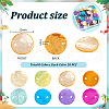   160Pcs 8 Colors Dyed Natural Akoya Shell Disc Links Connector Charms SSHEL-PH0001-30-2
