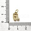 Brass Micro Pave Cubic Zirconia Charms KK-P295-50G-3