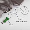 Alloy & Wood Robot Pendant Necklaces FS-WGB43E5-01-2