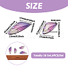 Transparent Resin Crystal AB Rhinestone Pendants Set RESI-TAC0002-46B-3