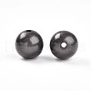 Spray Painted Acrylic Beads MACR-Q154-10mm-N05-2