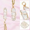 Fingerinspire 20pcs Natural Quartz Crystal Pointed Pendants FIND-FG0001-58-4