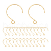 Unicraftale 50Pcs Ion Plating(IP) 304 Stainless Steel Earring Hooks STAS-UN0058-52-1