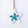 Ocean Theme Wooden Pendant Decorations OCEA-PW0001-25D-02-1