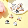 10Pcs Rack Plating Alloy Enamel Pendants FIND-FS0002-53B-8