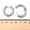 Tarnish Resistant 202 Stainless Steel Huggie Hoop Earrings EJEW-O087-08P-P-2