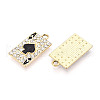 Rack Plating Alloy Crystal Rhinestone Pendants RB-L036-VF917-2-2