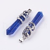 Watermelon Stone Glass Big Pointed Pendants G-G738-A-02-2