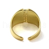 Brass with Cubic Zirconia Rings RJEW-B057-18G-3