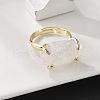 Natural Quartz Crystal Finger Rings RJEW-B122-01G-04-2