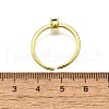 Brass Micro Pave Cubic Zirconia Cuff Rings for Women RJEW-H247-19G-01-5