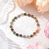 8Pcs Natural & Synthetic Gemstone Beads Stretch Bracelets for Women BJEW-JB11768-4
