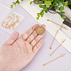 BENECREAT 12Pc Brass Chain Extender FIND-BC0013-75B-3