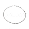 304 Stainless Steel Cuban Link Chain Necklace for Men Women NJEW-E093-03P-01-1