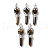 Natural Tiger Eye Dowsing Pendulums G-C095-01P-06-2