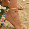 3Pcs Bohemia Style Alloy 3 Layered Chain Anklets FS-WGA17BB-02-1