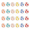 Craftdady 60Pcs 6 Colors Transparent Enamel Acrylic Beads TACR-CD0001-08-1