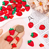 SUNNYCLUE 60Pcs 3 Styles Strawberry Resin Decoden Cabochons RESI-SC0005-69-3