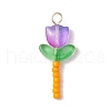 Glass Pendants PALLOY-JF03419-02-3