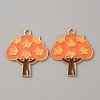 Thanksgiving Day Alloy Enamel Pendants ENAM-CJC0003-59G-1