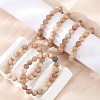Natural Sunstone Stretch Bracelets X-BJEW-E373-10mm-04-3