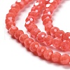 Electroplate Opaque Glass Beads Strands EGLA-A035-P3mm-A34-3