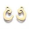201 Stainless Steel Charms STAS-T044-217G-C-2