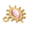 Real 18K Gold Plated 304 Stainless Steel Pendants STAS-A084-19G-02-3