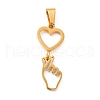 304 Stainless Steel Pendants STAS-K243-16G-1