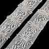 Polyester Flower Lace Trims OCOR-A007-29-1