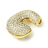 Rack Plating Brass Cubic Zirconia Pendants KK-S378-02G-C-2
